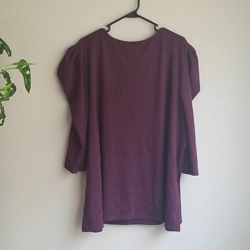 NWT Lane Bryant Size 26 Puff Sleeve Top